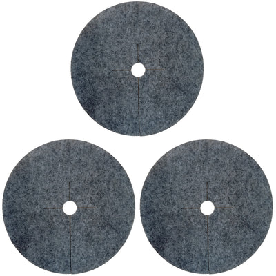 Bertoni anti-weed disc set for use in the garden, 3 pieces, 50 cm, gray