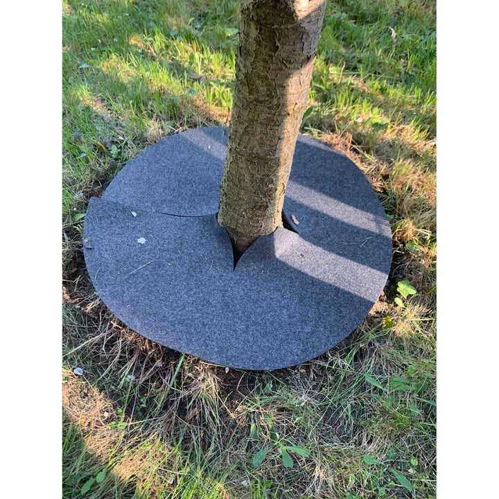 Bertoni anti-weed disc set for garden use, 3 pieces, 60 cm, gray