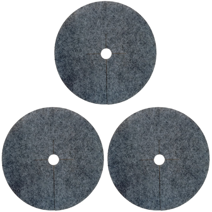 Bertoni anti-weed disc set for garden use, 3 pieces, 60 cm, gray
