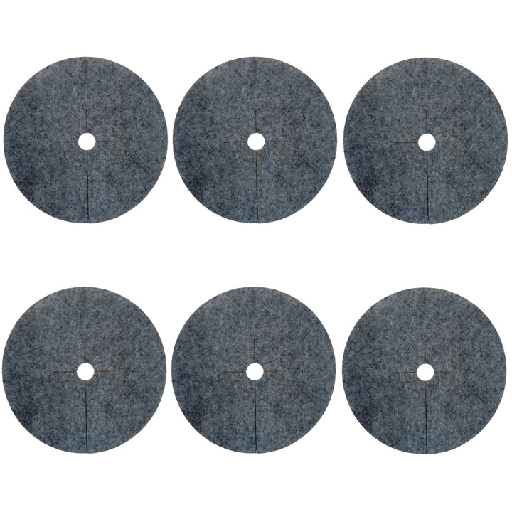 Bertoni anti-weed disc set to use in the garden, 6 pieces, 60 cm, gray