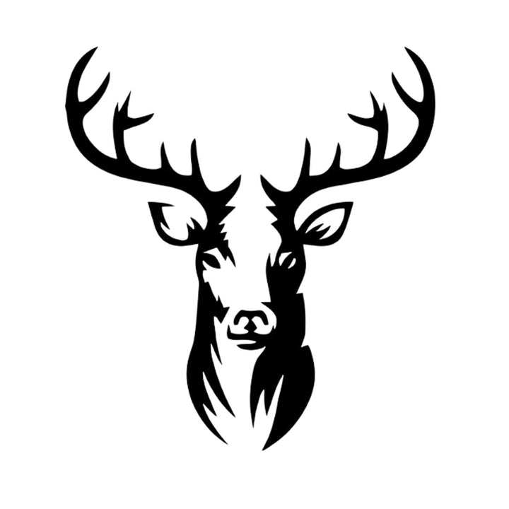 Openwork painting, 3D wall decoration, 3D painting "Deer" 60x50cm black