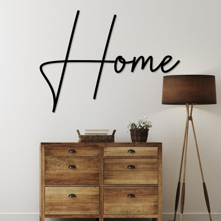 Openwork painting, 3D wall decoration, 3D painting "Home" 80x49cm black