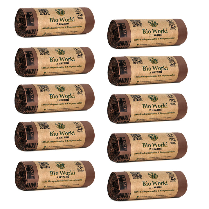 BIO compostable biodegradable bags 10 liters 10x20 pieces