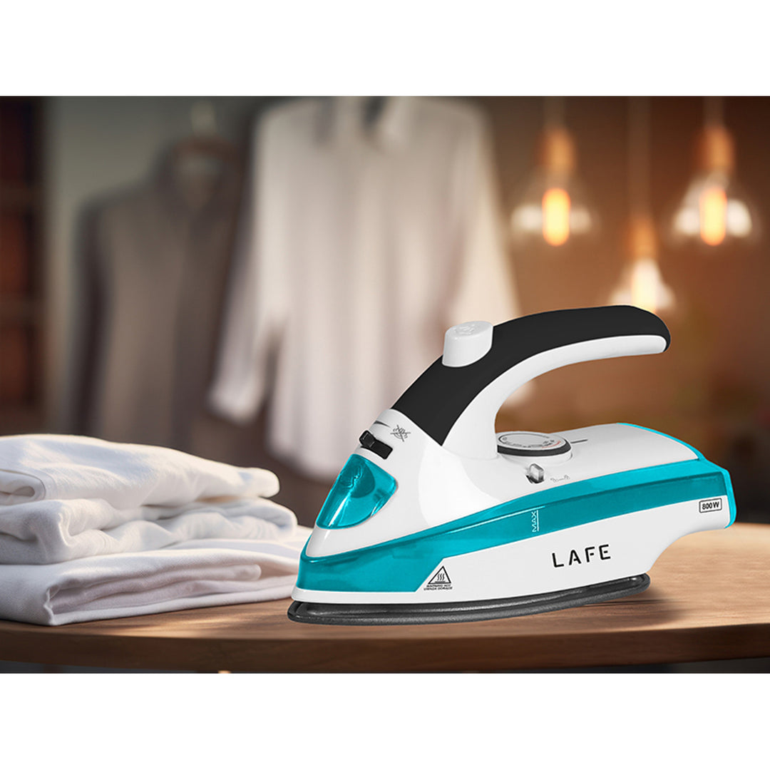 Lafe travel iron, steam, 800W, Teflon non-stick soleplate, SteamGo