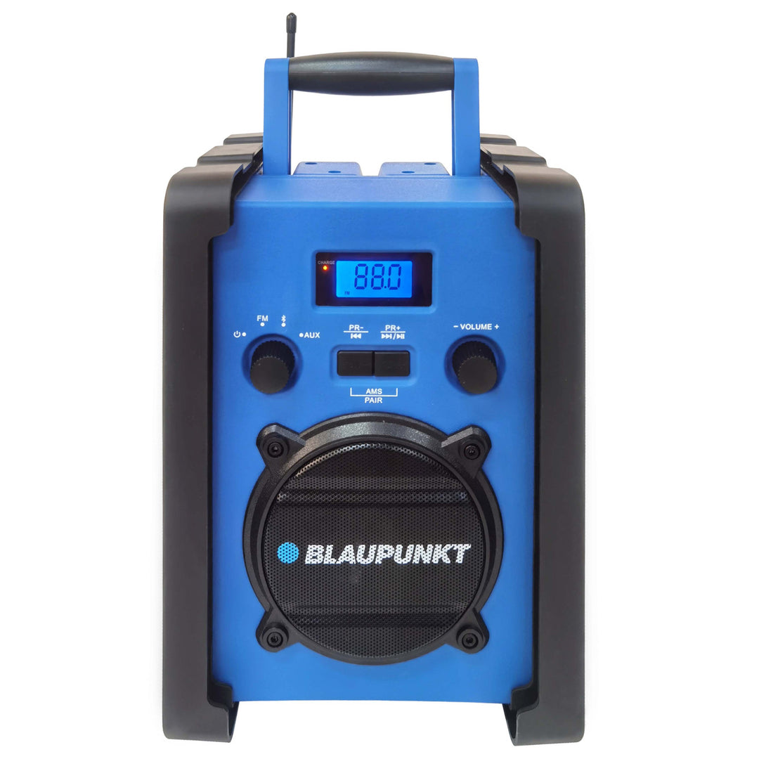 Blaupunkt Portable Radio, Bluetooth, AUX, LCD Display, PP30 Jobsite