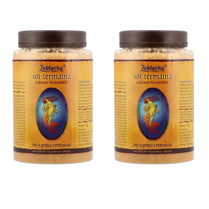 Salann teirmeach iaidín-bróimín, Zablocki - le haghaidh folctha agus scrobarnach, 1 kg 2 phíosa