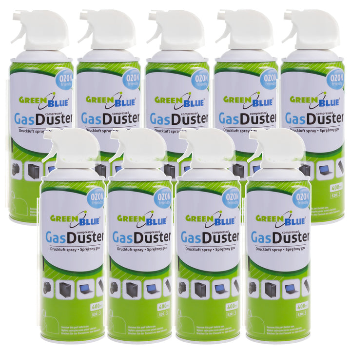 Adaiméir piostail aer comhbhrúite GreenBlue GB400 400ml - spraeálaí piostail, 9 phíosa