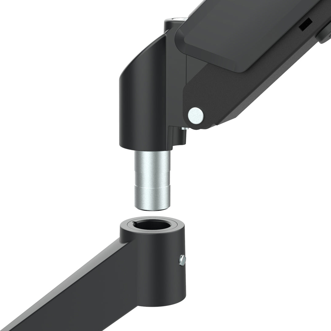 Maclean 2 monitor mount, gas spring, 17"-32", 2-10kg, black, MC-134