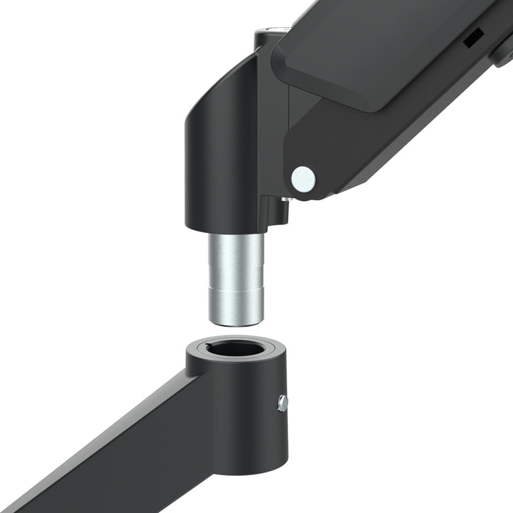 Maclean 2 monitor mount, gas spring, 17"-32", 2-10kg, black, MC-134