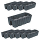 Balcony flower pot for balustrade DCRO600 - Anthracite, capacity 18L, 10 pieces