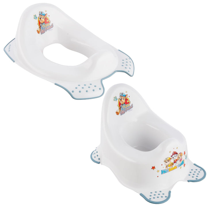 Ceap suíochán leithris neamhshleamhain Psi Patrol - Paw Patrol+ Seomra cois leapa neamhshleamhain Psi Patrol, Bán, Uasmhéid 15kg