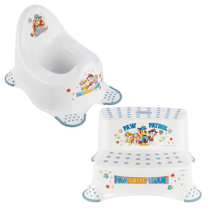 Seomra Cois Leapa Neamhshleamhain Psi Patrol, Bán, Uasmhéid 15kg + Ardán Neamhshleamhain Psi Patrol, Bán, Uasmhéid 120kg