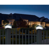 GreenBlue solar LED pole light, 100x100mm, envelope canopy, GB128, 4 pieces