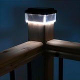 GreenBlue solar LED pole light, 100x100mm, envelope canopy, GB128, 4 pieces