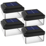 GreenBlue solar LED pole light, 100x100mm, envelope canopy, GB128, 4 pieces