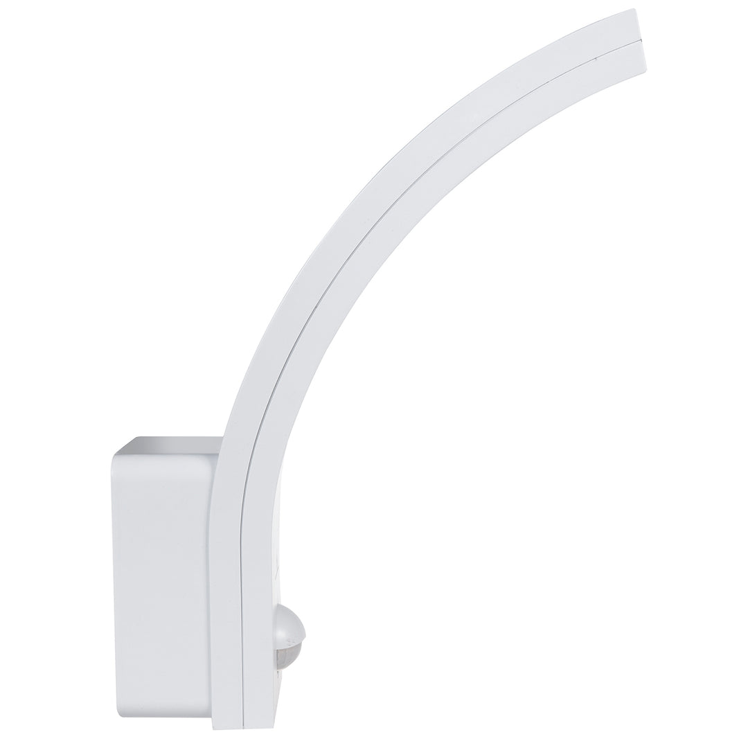 Lampa LED braiteoir gluaisne Maclean, braiteoir gluaisne PIR, bán, 10W, IP54, 750lm, bán neodrach (4000K) MCE244 W. 2 phíosa