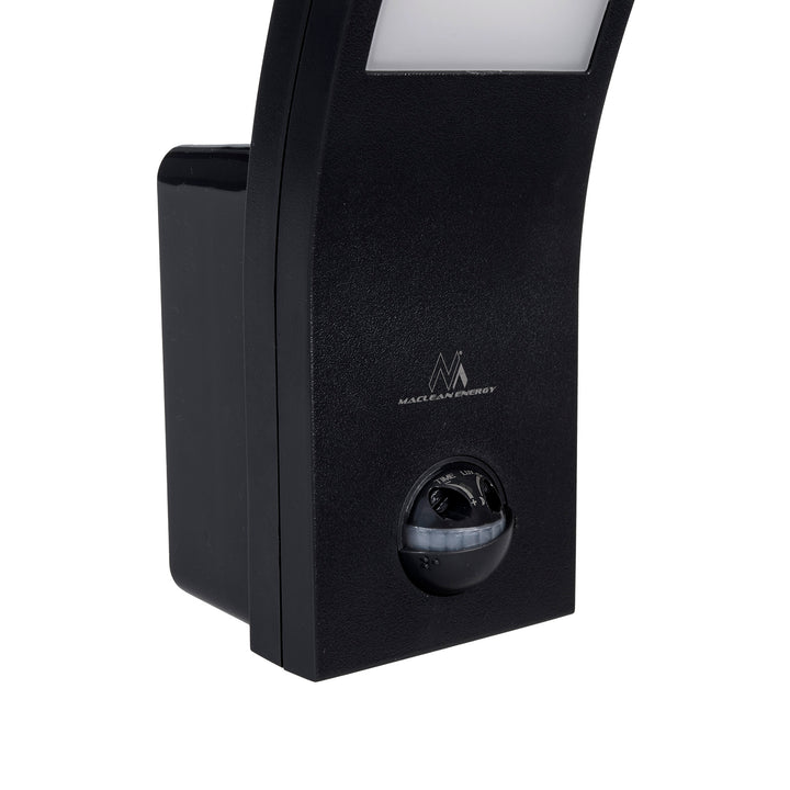 Maclean motion sensor LED lamp, PIR sensor, black, 10W, IP54, 750lm, neutral white (4000K) MCE244 B, 2 pieces