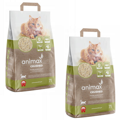 Clumping litter, classic, crushed, 2x 7 liters, Animax