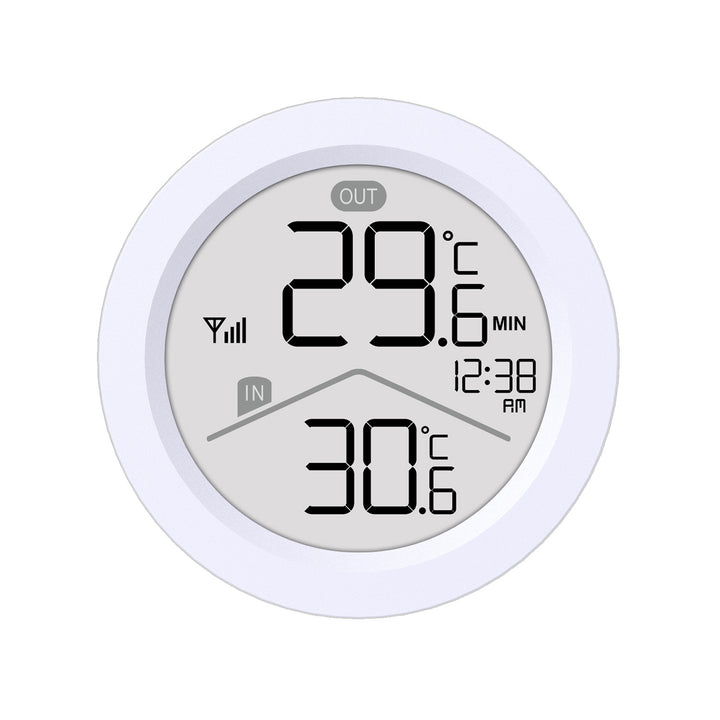 GreenBlue wireless weather station, IN/OUT temperature, clock, °C/°F selectable, range up to 60 m, GB162