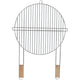 Master Grill & Party round grill grate, chrome-plated steel, wooden handles, 51cm, MG257