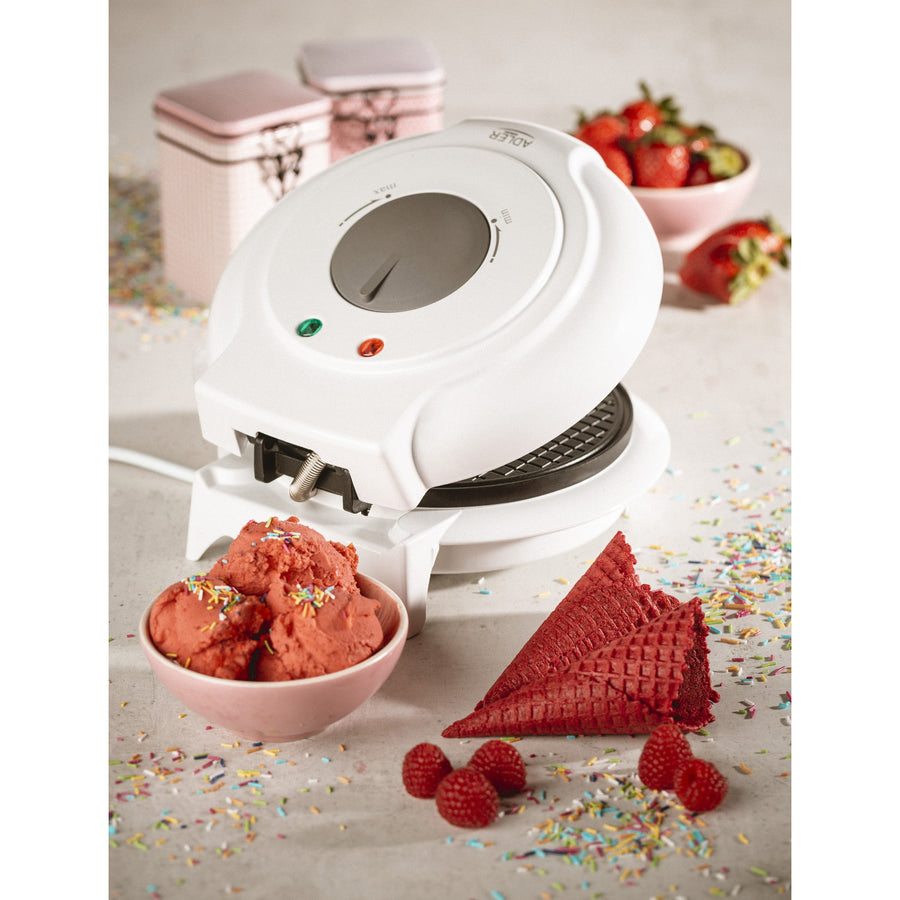 Adler waffle maker, infinitely adjustable temperature, 1500W, white, AD 3038