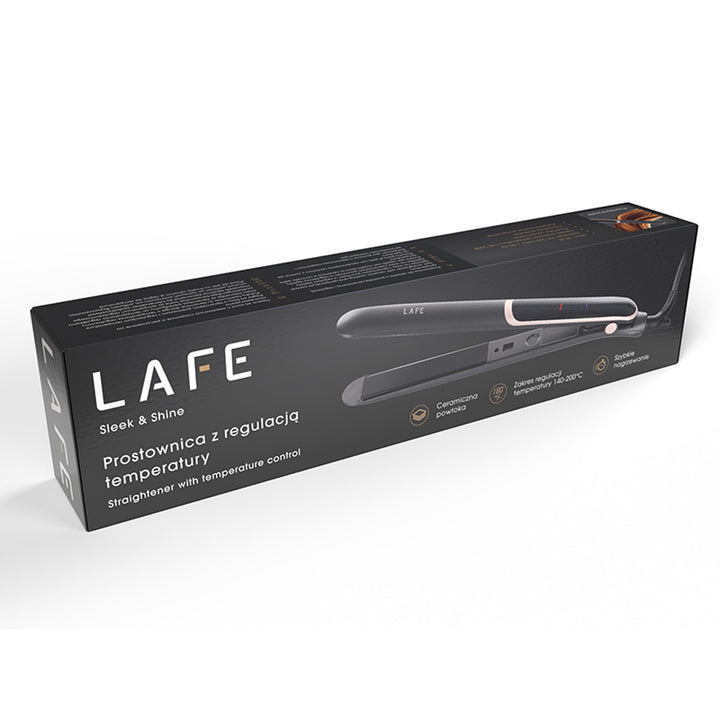 LAFE adjustable temperature straightener, 35W, ceramic coating, Sleek & Shine Straightener