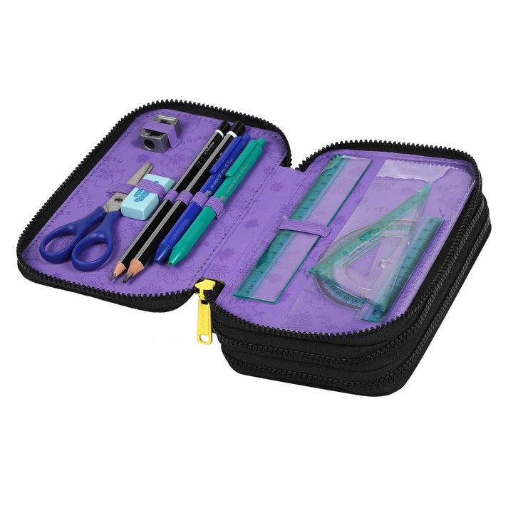 CoolPack three-compartment pencil case with accessories JUMPER 3 STITCH