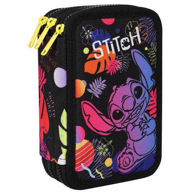 CoolPack three-compartment pencil case with accessories JUMPER 3 STITCH