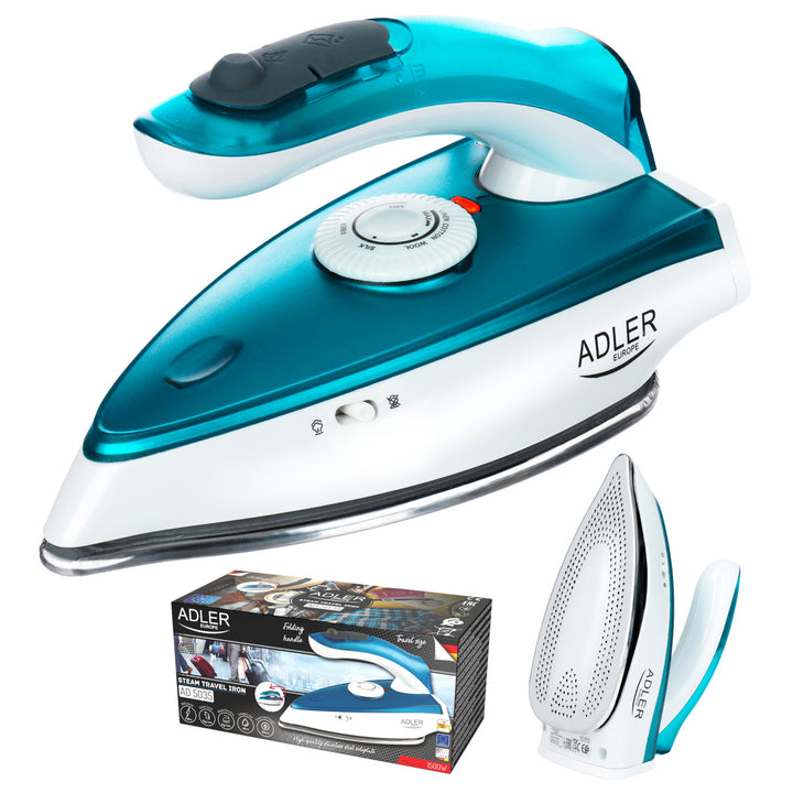 Adler travel iron, with steam, folding handle, power 1700W, AD 5035