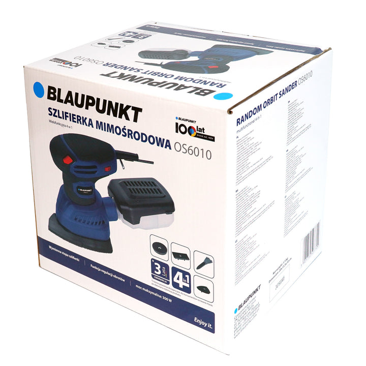 Blaupunkt sander, 300W, interchangeable sander feet, oscillation diameter 1.8mm, OS6010