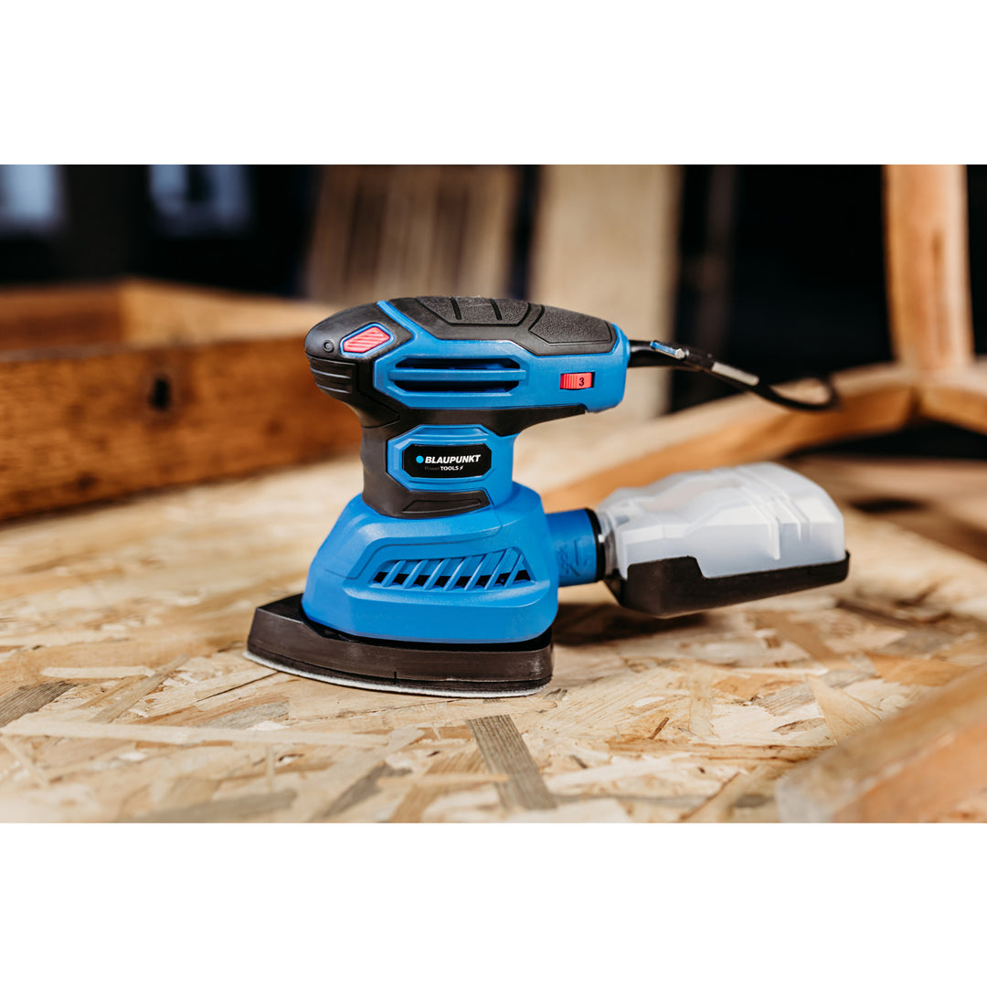 Blaupunkt sander, 300W, interchangeable sander feet, oscillation diameter 1.8mm, OS6010