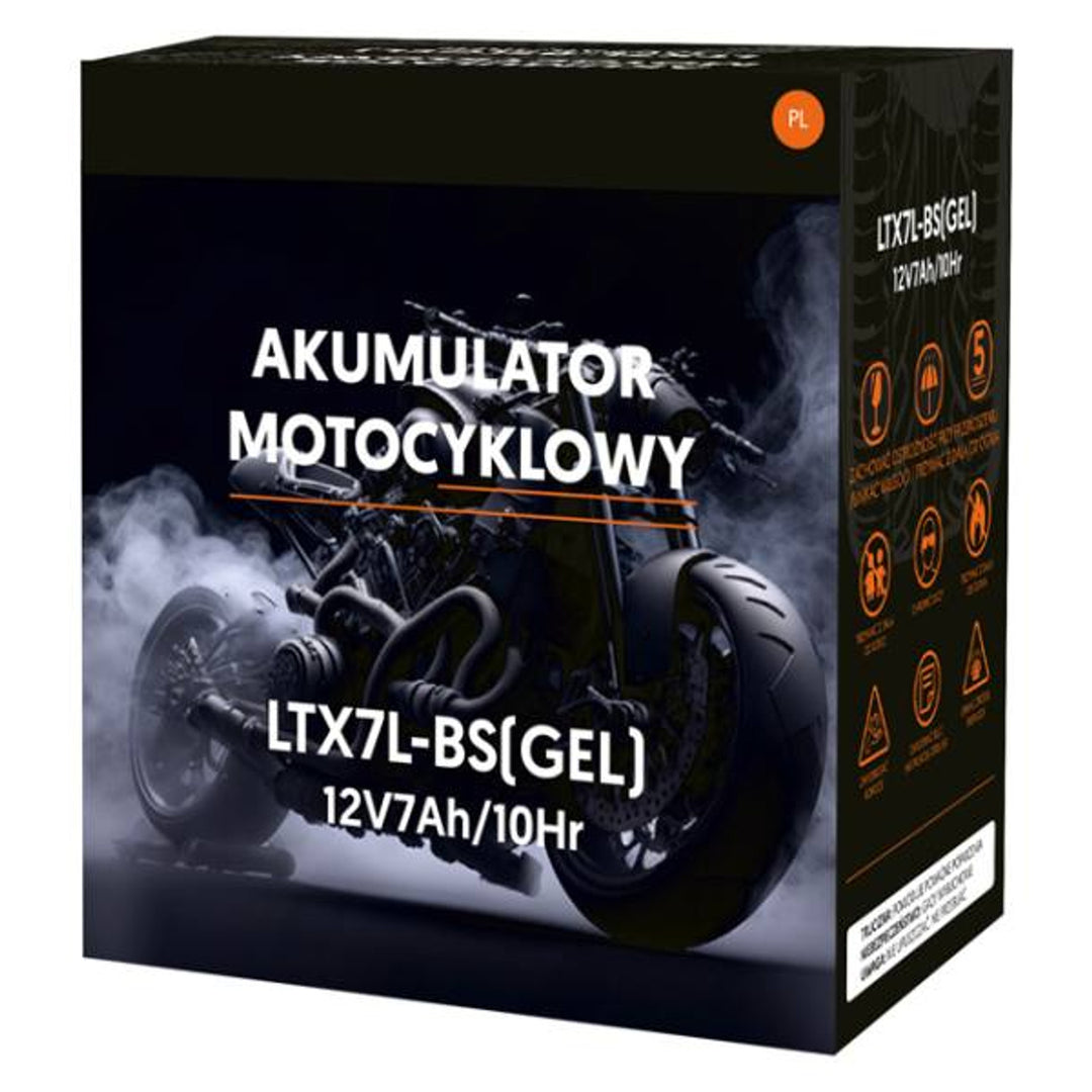 Ceallraí Glóthach Lamex, Gluaisrothar, 12V, 7Ah, LTX7L-BS