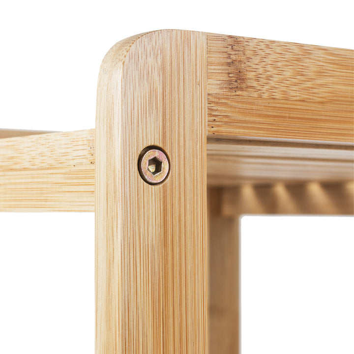 Comh-aireachta seomra folctha bambú GreenBlue, 370x330x780mm, 3 sheilfeanna, GB321, 2 phíosa