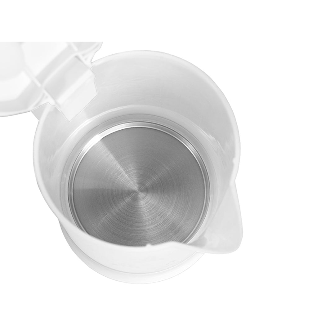 Lafe electric kettle, tourist, 600W, capacity 0.6l, 2 cups, 2 teaspoons, white, Scandi