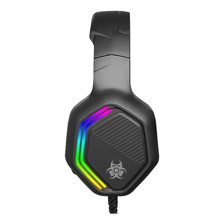Cluasáin chearrbhachais Tracer, soilse cúil RGB, micreafón fillte, Gamezone GZ X3