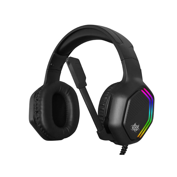 Cluasáin chearrbhachais Tracer, soilse cúil RGB, micreafón fillte, Gamezone GZ X3