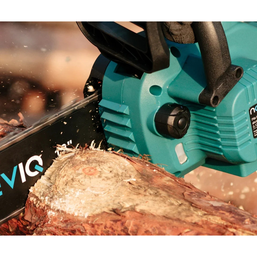 Sábh slabhrach gan sreang NEVIQ, barra 12'', 1000W, mótar gan scuab, L12302