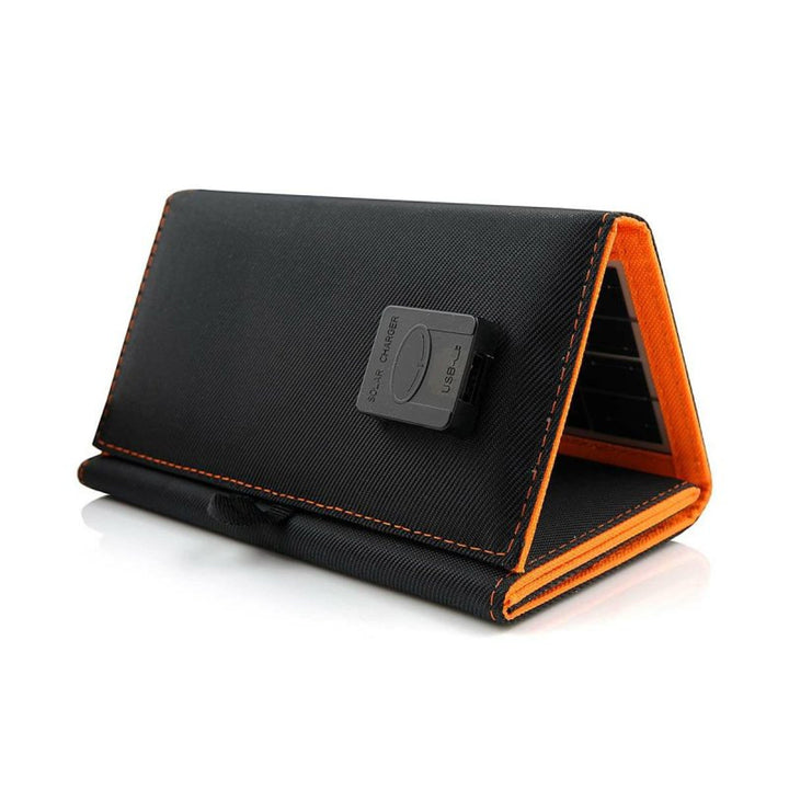 Painéal gréine, luchtaire, 10W, 1 port USB, dubh agus oráiste, A02