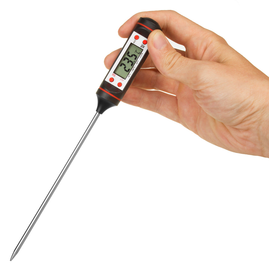 Food thermometer/probe, GreenBlue, probe length 15 cm, temp. range -50°C to +300°C., accuracy 0.1°C, GB178, 3 pcs.