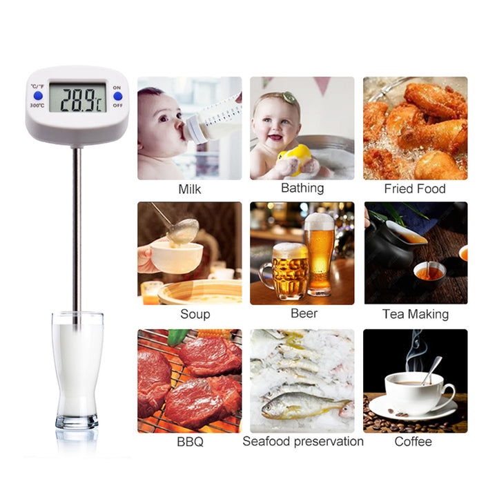 Food thermometer/probe, GreenBlue, probe length 15 cm, temperature range -50°C to +300°C., accuracy 0.1°C., GB382, 3 pcs.
