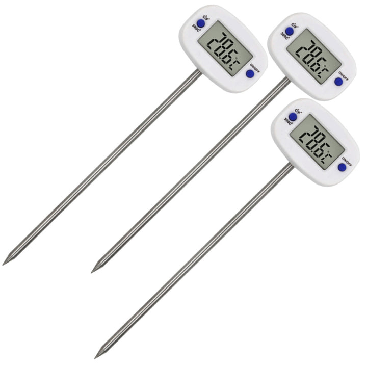 Food thermometer/probe, GreenBlue, probe length 15 cm, temperature range -50°C to +300°C., accuracy 0.1°C., GB382, 3 pcs.