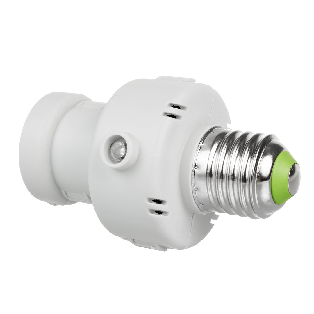 Maclean bulb holder, E27, max. 100W, with dusk sensor, timer, white color, MCE21W, 2 pieces