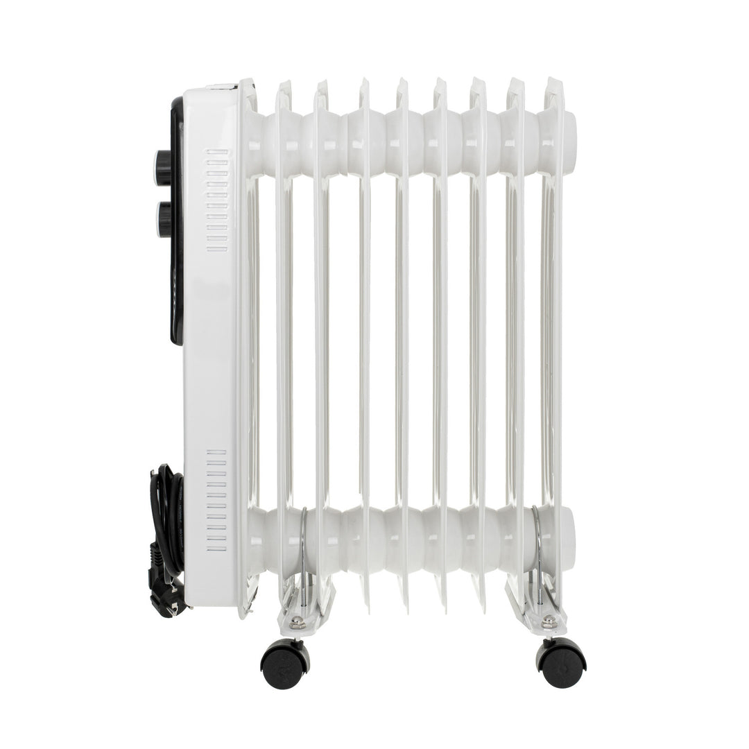 Adler oil heater, 9 ribs, power 2000W, 3 heating levels, white, AD 7816