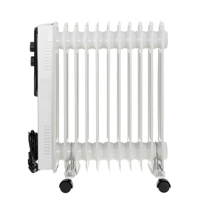 Adler oil heater, 11 ribs, power 2500W, 3 heating levels, white, AD 7817