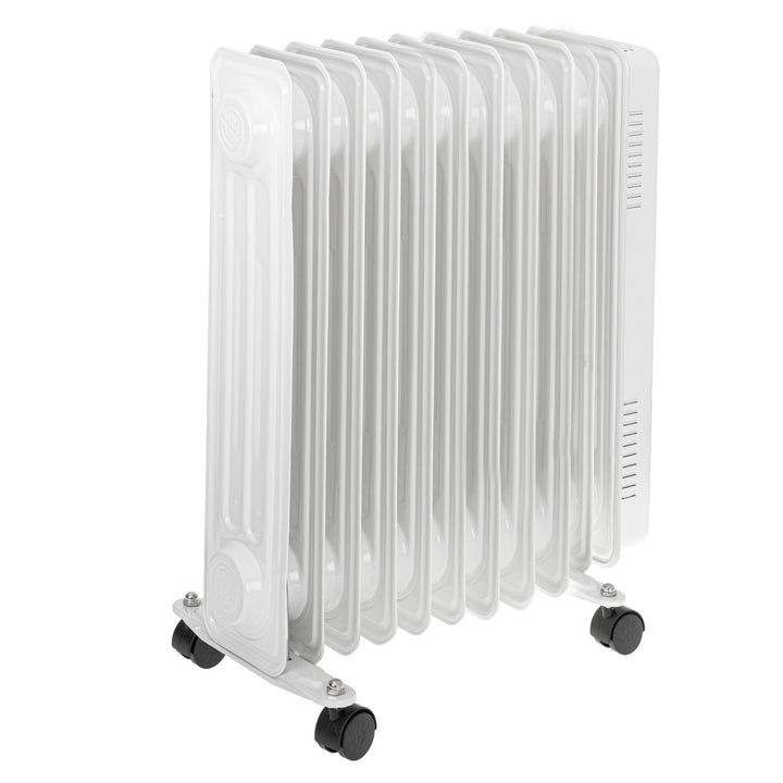 Adler oil heater, 11 ribs, power 2500W, 3 heating levels, white, AD 7817