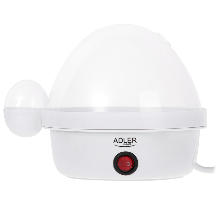 Adler automatic egg cooker, for 7 eggs, power 450W, white, AD 4459
