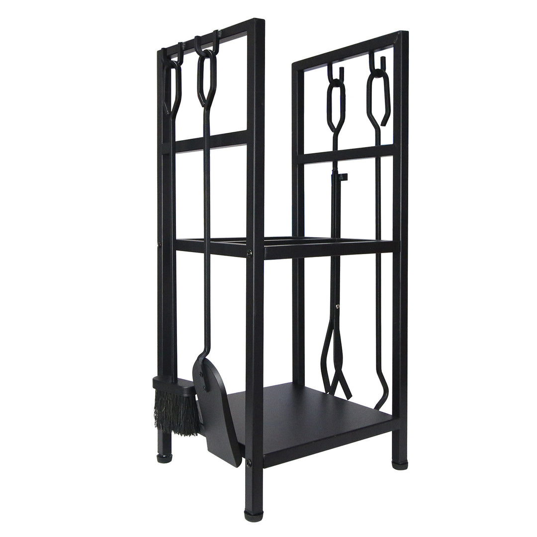 Adler metal wood rack, with tools, metal, black, AD 6815