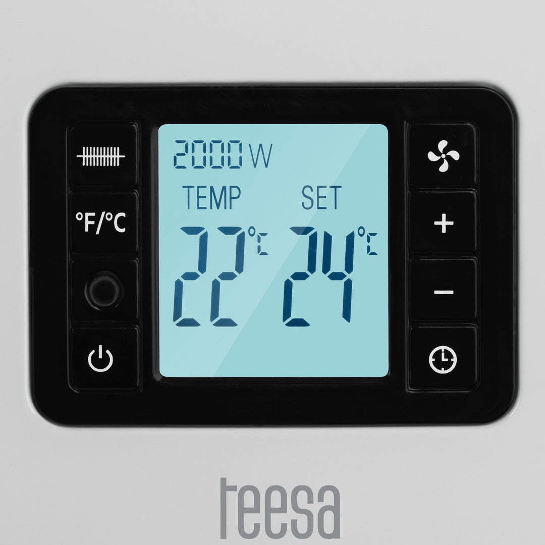 Teesa convector heater, timer function, temperature control, Anti-frost mode, remote control controlled, TSA8054