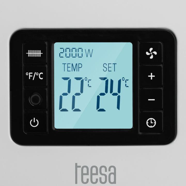 Teesa convector heater, timer function, temperature control, Anti-frost mode, remote control controlled, TSA8054