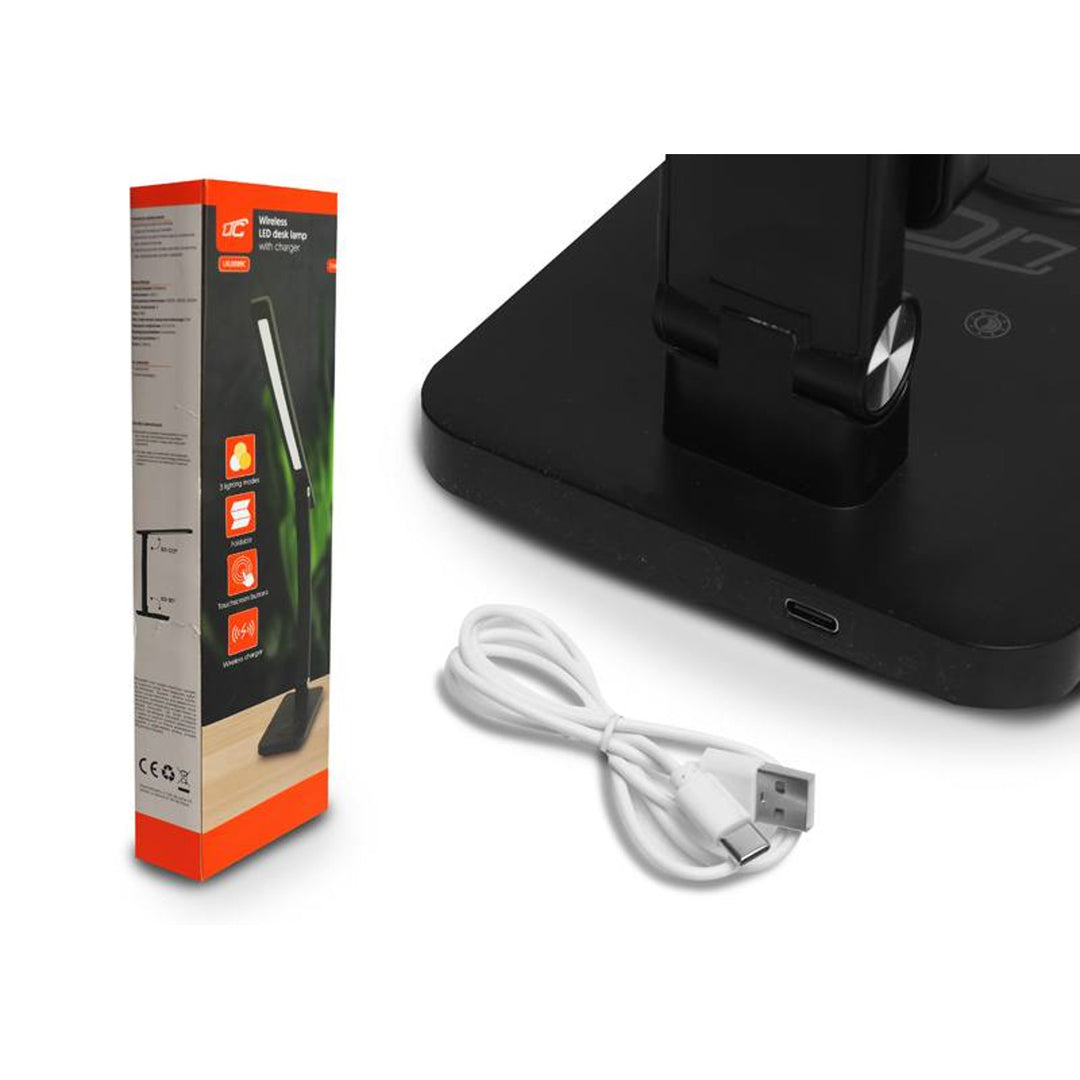 LTC office lamp, LED 10W, three light temperatures, inductive charging, touch panel, LXL0099C